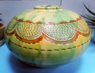 Jarrón cerámica antiguo PACO TITO