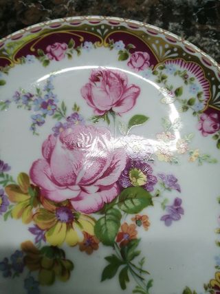 Prato pequeno Porcelart Limoges floral