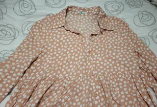 Vestido Tiramisú rosa y blanco