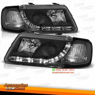 FAROS LUZ DIURNA LED Y LUPA AUDI A3 8L