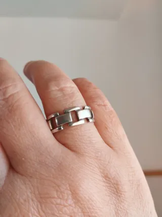 Lote 4 Anillos y 2 par Pendientes Plata 925.