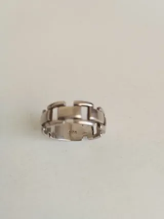 Lote 4 Anillos y 2 par Pendientes Plata 925.