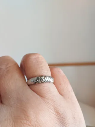 Lote 4 Anillos y 2 par Pendientes Plata 925.