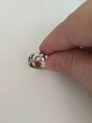 Lote 4 Anillos y 2 par Pendientes Plata 925.