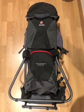 Mochila Portabebés Deuter Kid Comfort 1 Negra