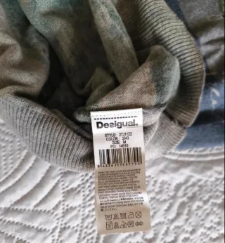 Jersey Desigual V-Neck Rayas Hombre Talla M