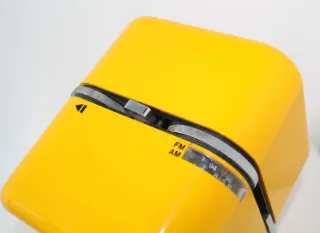 Radio Cubo Ultravox Quadrifoglio Gialla arredament