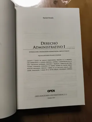 Derecho administrativo I. (24a edición)