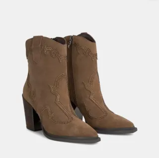 Botín Alma en Pena Piel Marrón