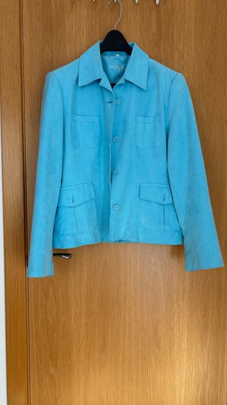 Chaqueta DANDARA azul cielo mujer
