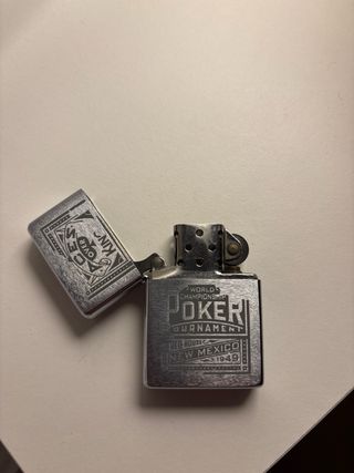 Zippo Cromado Poker