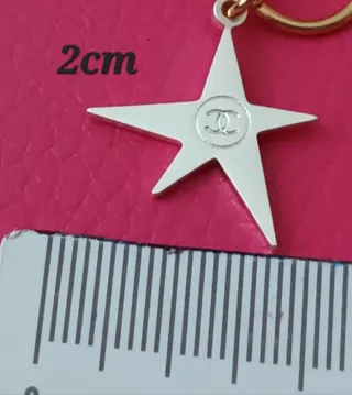 Colgantes Chanel Camelia Dorada y Cometa