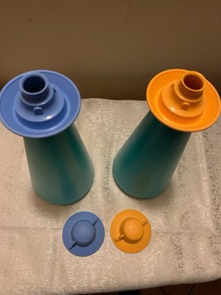 Set 2 Contenitori Olio Aceto Vintage Tupperware