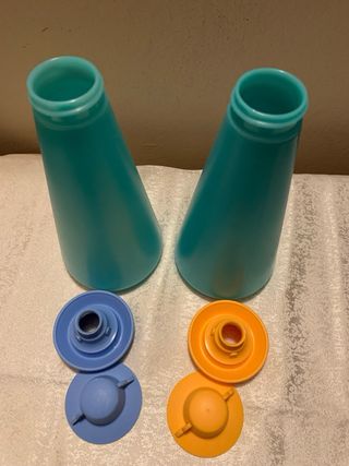 Set 2 Contenitori Olio Aceto Vintage Tupperware