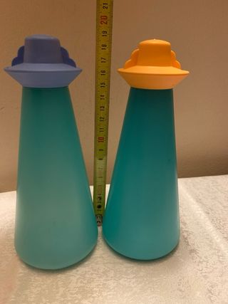 Set 2 Contenitori Olio Aceto Vintage Tupperware