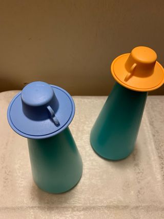 Set 2 Contenitori Olio Aceto Vintage Tupperware