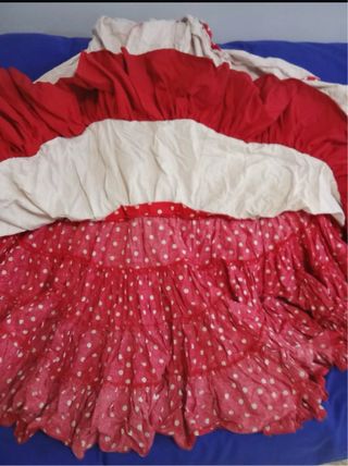 Traje de Gitana Rojo Lunares