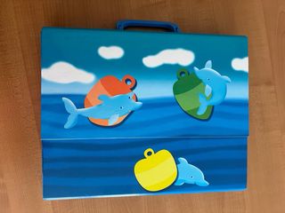 Maletín infantil con delfines