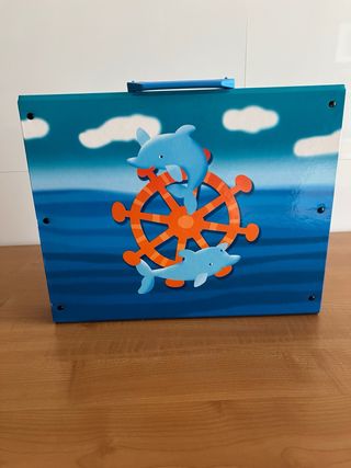 Maletín infantil con delfines