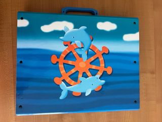 Maletín infantil con delfines