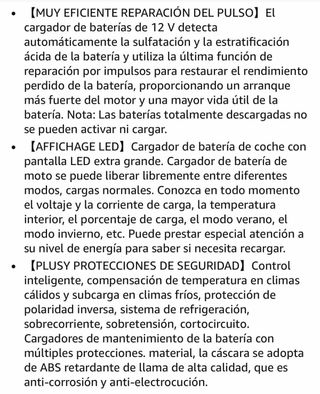 Cargador Batería Coche NEXPEAK NC215 15A