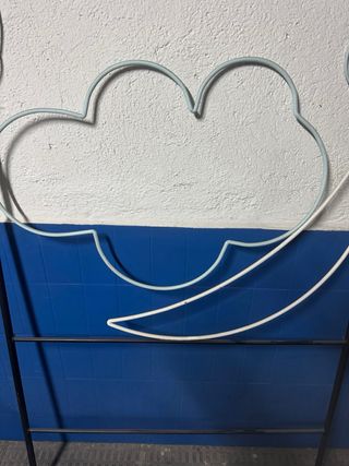 Cabecero forja 90 cm nube y luna