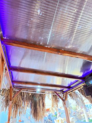 Cenador/Pérgola con Mesa y Sillones Jardín