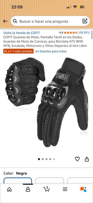 Guantes Moto Mujer Talla M Pantalla Táctil