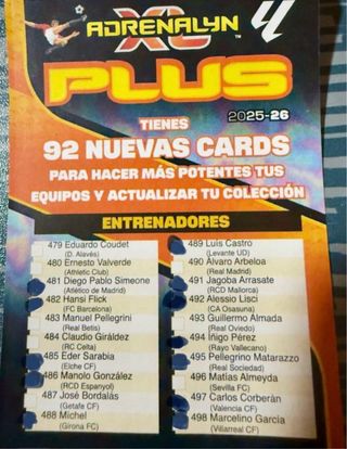 Cromos Adrenalyn 25-26 XL