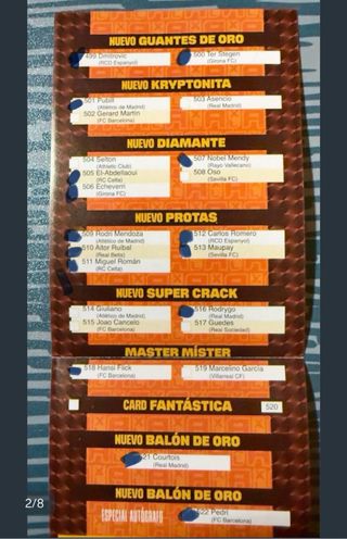 Cromos Adrenalyn 25-26 XL