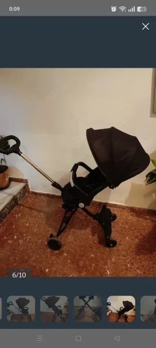 Carrito de paseo negro