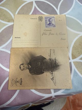 2 Postales antiguas Pilar Primo de Rivera