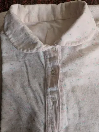 Camisón vintage franela hecho a mano