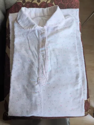 Camisón vintage franela hecho a mano