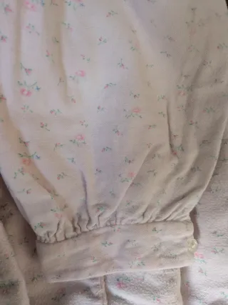 Camisón vintage franela hecho a mano