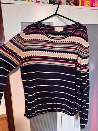 Jersey Springfield azul y beige con dibujos