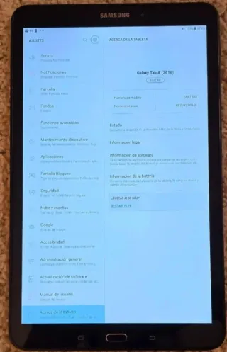 Samsung Galaxy Tab A (2016) Negro