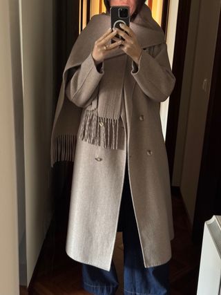 Abrigo Scalpers Beige/Marrón