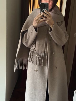 Abrigo Scalpers Beige/Marrón