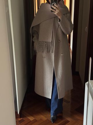 Abrigo Scalpers Beige/Marrón