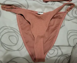 Bikini rosa con purpurina