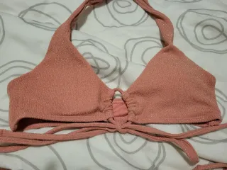 Bikini rosa con purpurina