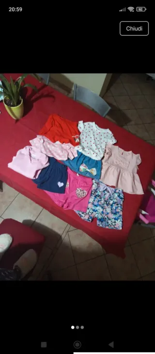 Lotto abbigliamento bimba estivo