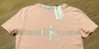 Camiseta Calvin Klein Jeans Rosa Talla M