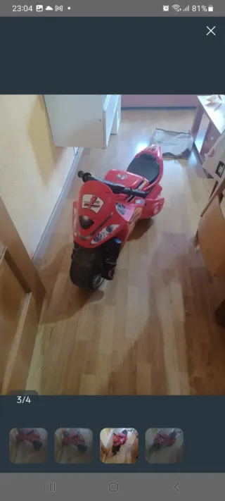 Moto infantil roja