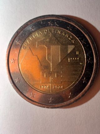Moneta 2 Euro Guardia di Finanza 1774-2024