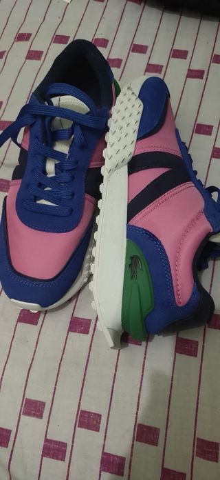 Zapatillas Lacoste Azul y Rosa