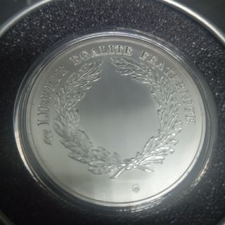 FRANCIA MONEDA BAÑADA EN PLATA + ESTUCHE