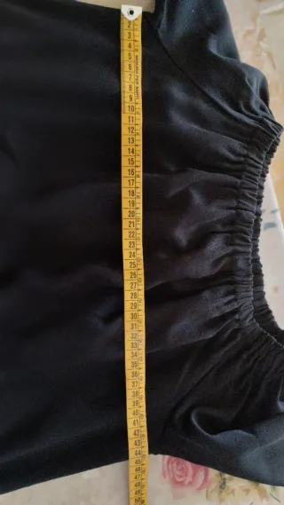 Abito donna nero con coulisse