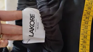 Abito donna nero con coulisse